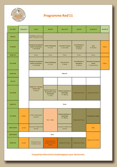 Programme 2011 des rencontres exobiologiques pour doctorants