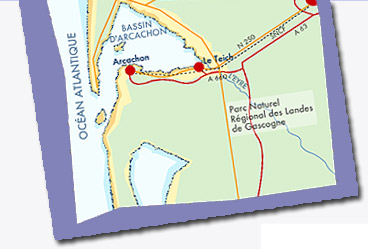 Plan d'accès au Teich