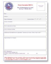 Fiche d'inscription Red'11
