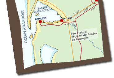 Plan d'accès au Teich