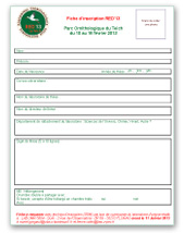 Fiche d'inscription Red'11